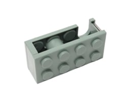 Porta Cinta De Oficina Con Forma De Bloques Lindos, Cortador Fácil Para Escuela Y Hogar, Verde