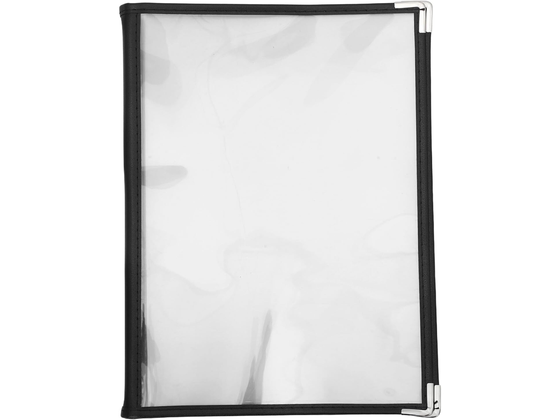Porta Cardápio Transparente Beavorty Em Pvc, 8 Páginas E 16 Visualizações, Durável E Flexível Atualizações Em