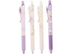 Canetas Em Gel Magiclulu, Escrita Suave Com Ponta De 0,5 Mm, Pacote 4