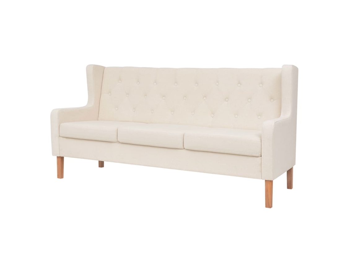 Conjunto de sofás MAISON EXCLUSIVE de 3 peças Tído branco creme