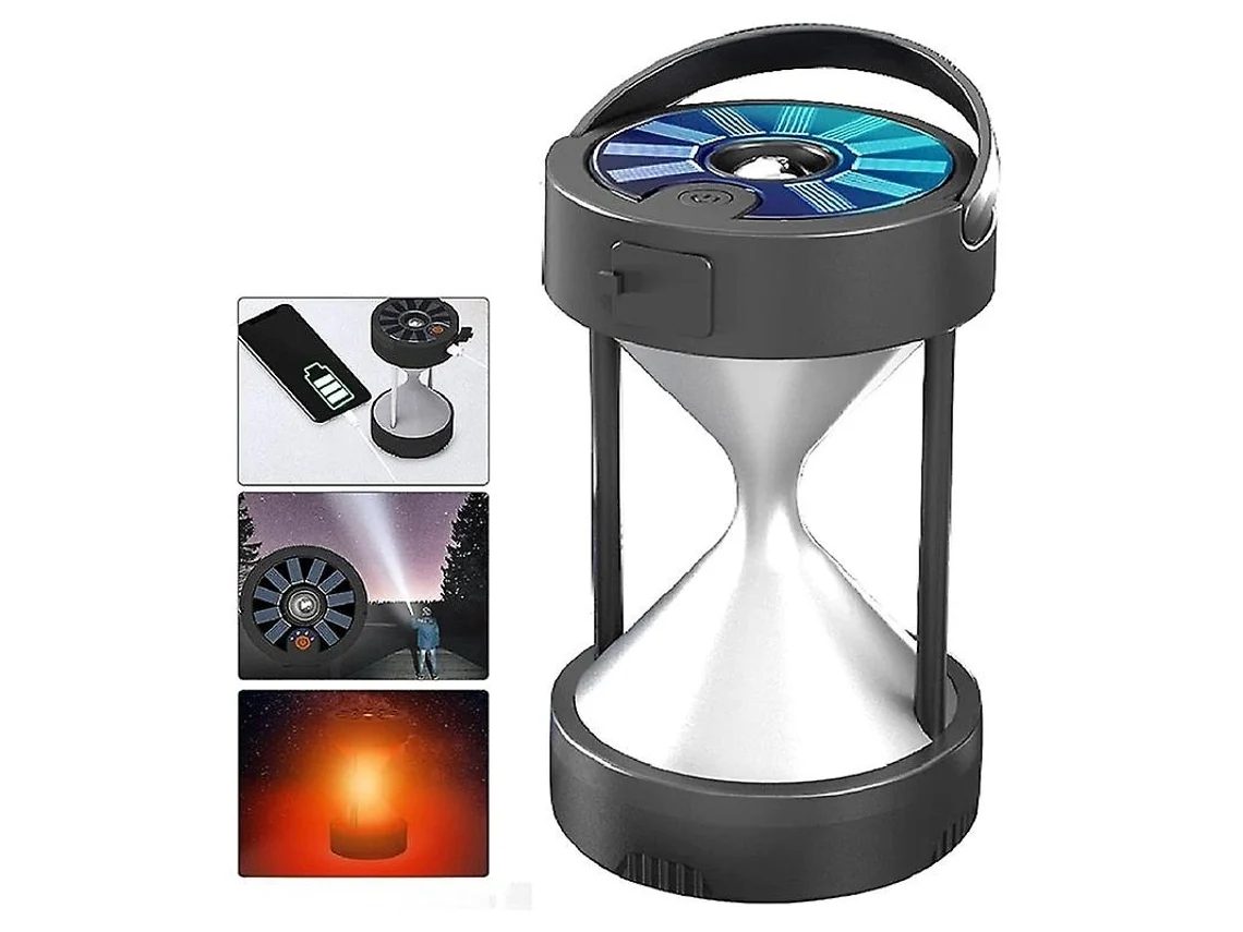 Lanterna De Acampamento Solar Led, Alimentada Por Energia Solar E Bateria, Ideal Para Emergências, Churrascos, Caminhadas E Pesca. Olysi Shop