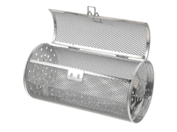 Cesta rotatória de aço inox, para forno air fryer, grelha, assadeira S/MARCA