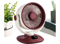 Ventilador De Mesa Giratório 360 Graus, Flexível, Para Resfriamento