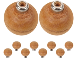 Conjunto de 10 cabos para ferramentas de entalhe em madeira Alipis com anel de metal