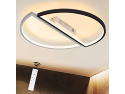 Luminária De Teto Led Nettlife Regulável Com Controle Remoto Em Ferro Lustre Moderno