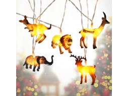 2026 luces de Cadena Animales 10 Led Pequeños Animales Decoración para Habitación de Niños Interior Luces de Cadena