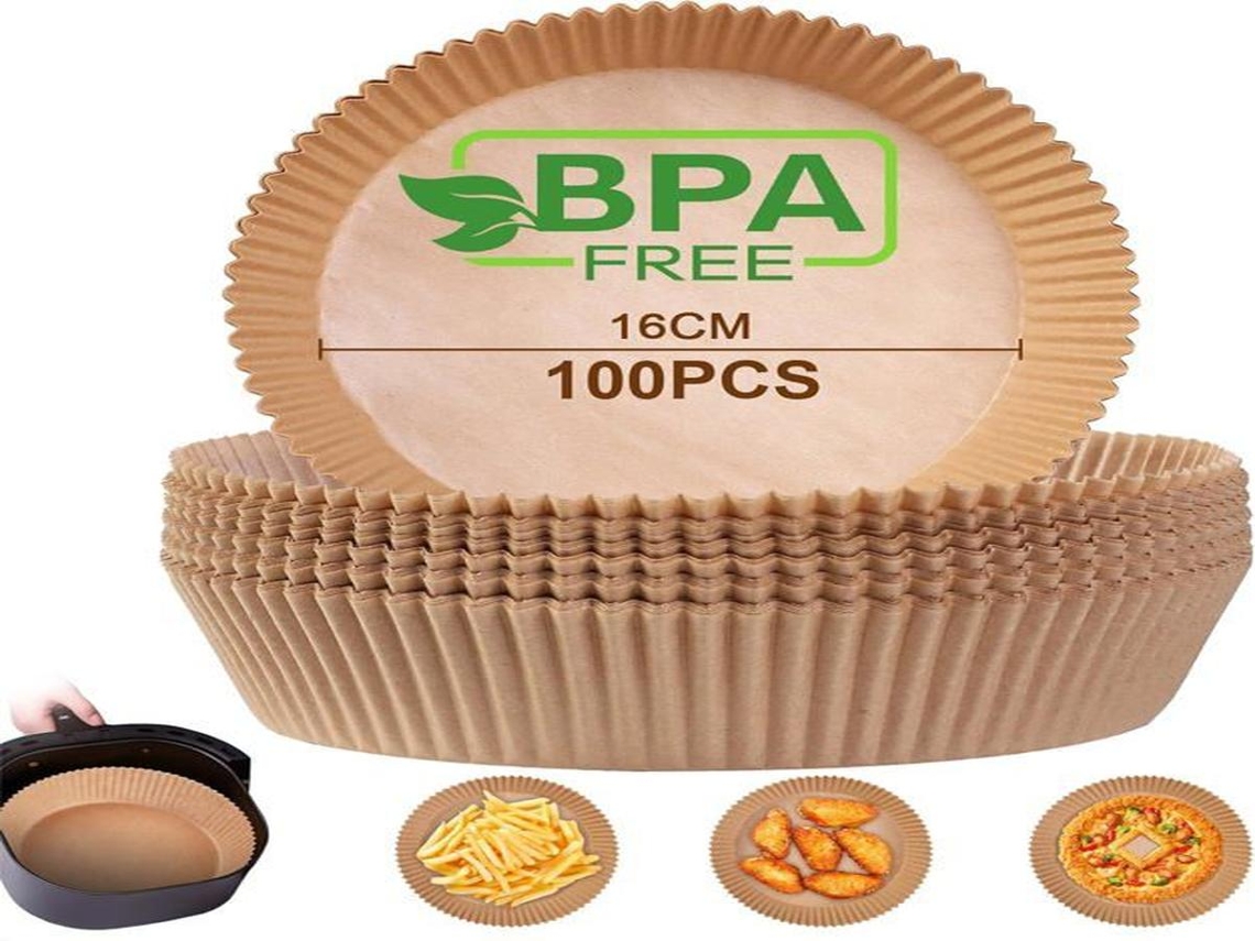 Tapete de Forno Lurelia, 100 Unidades, Redondo, 16 Cm, Antiaderente, Para Forno E Cozinha