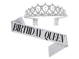 2026 accesorios de Aniversário para Mulheres e Meninas: Faja, Pulseira, Coroa de Cristal, Diadema, Festa
