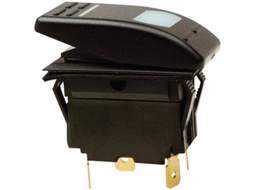 Interruptor SEACHOICE Rocker On-Off-On Preto