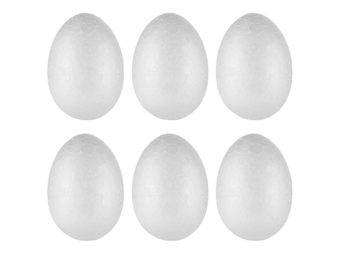 Lurelia Pack De 50 Ovos De Espuma, Tons Branco, 6 Cm Para Páscoa E Artesanato