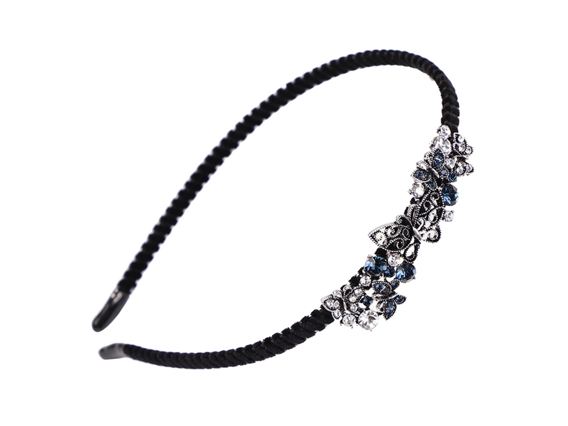 Cinta De Cabelo Antiderrapante Com Strass
