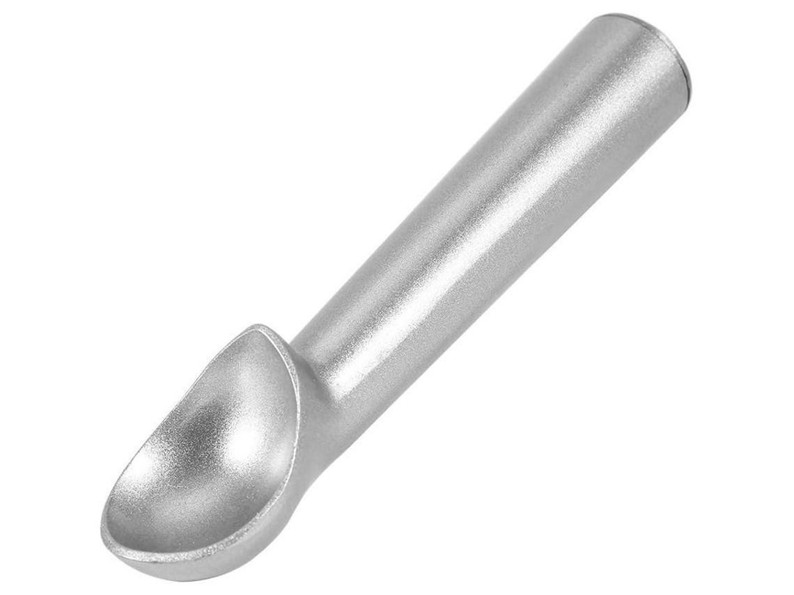 Cuchara De Aluminio Antiaderente Anticongelante Para Helado Con Mango Cómodo Para Helados, Melones Y Más (plata)