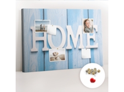 Quadro De Cortiça Com Impressão Inscrição "casa" Para A Sala De Estar Espelharte (70x100 Cm)