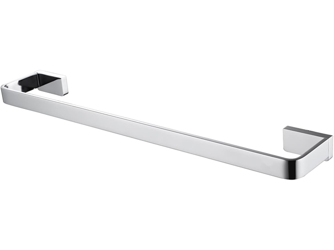 Elegante Suporte De Parede Para Toalhas Em Cobre Camada Única Banheiro Com Acabamento Cromado 40cm