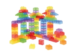 Blocos De Construção Transparentes Eduplay, 90 Peças Brinquedos De Construção