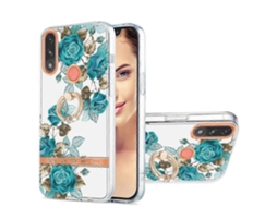 Capa De Celular De Tpu Com Anel Imd Flowers Para Motorola Moto E7 Power / E7i Power