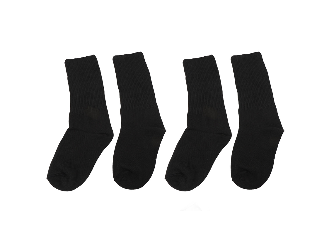 2 Pares De Meias Elásticas Suaves Com Amplo Estiramento Para Todos