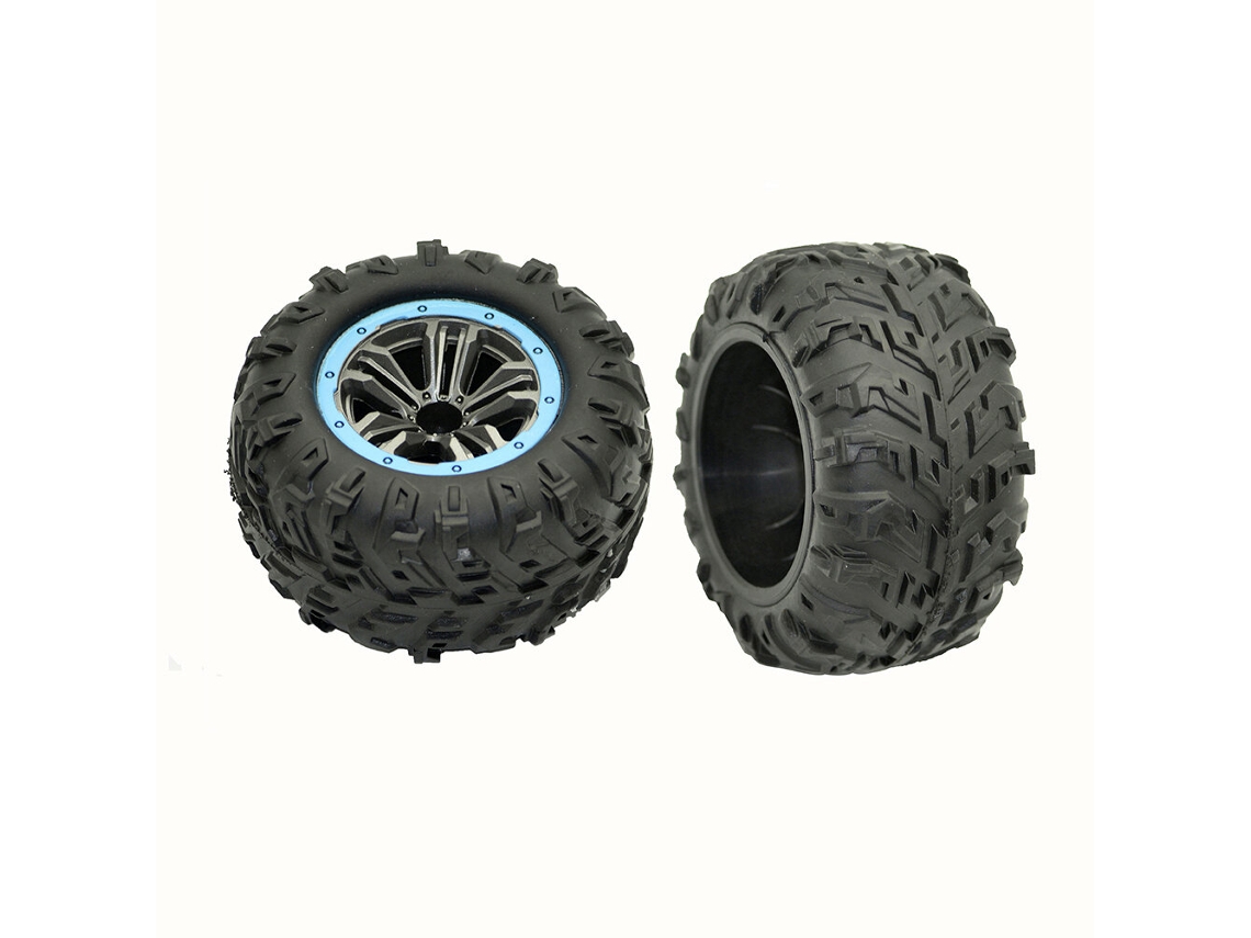 Conjunto de 2 Pneus, Rodas e Jantes Sobresselentes para Automóvel Rc Xlf F22a 1/10 Peças e Acessórios para Modelos de Veículos MDUG