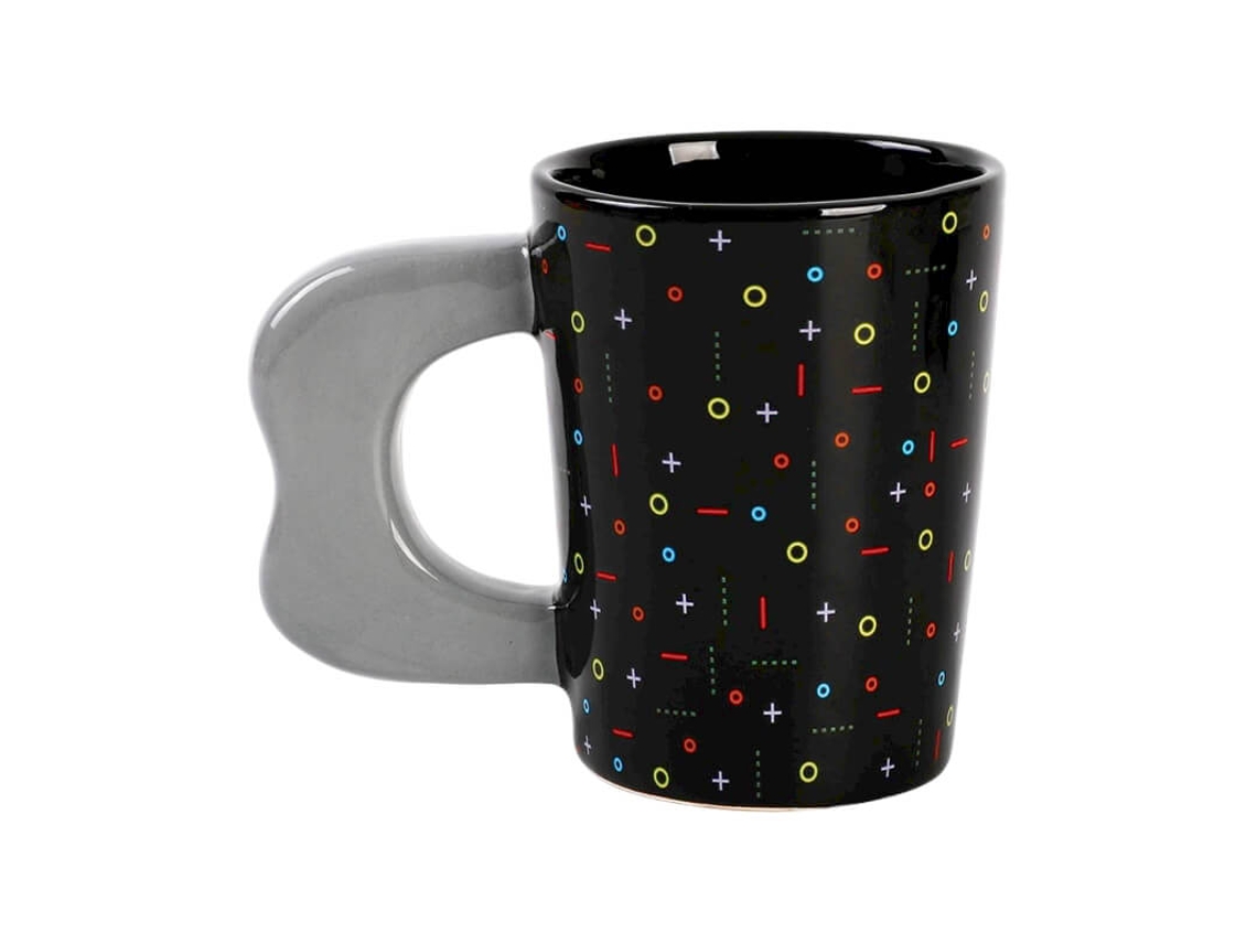 Caneca de Porcelana 350Ml ITOTAL Game Over Preta