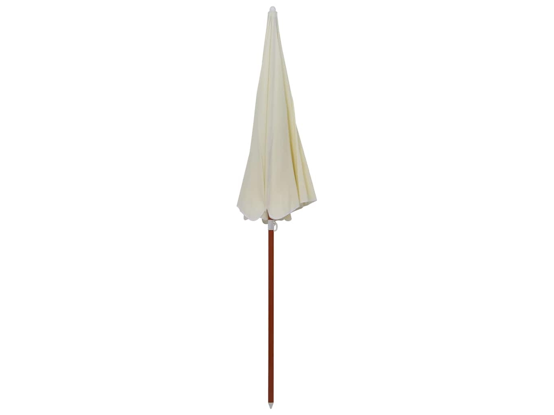 Maison Exclusive - Guarda-sol De Jardim Com Poste De Aço 240 Cm Cor Areia