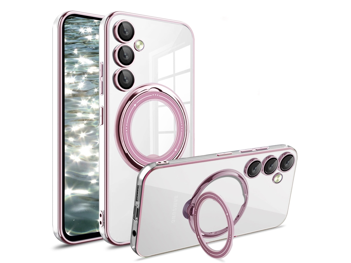 Capa Para Samsung Galaxy S24 Tpu Proteção Câmera -rosa Gertiz