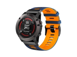 Bracelete Pioneer para Garmin Tactix Bravo Azul e Laranja