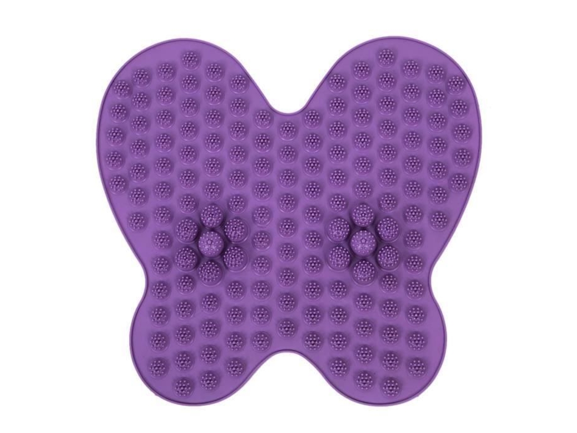 Almofada Massageadora Para Pés Marca Modelo Sílica Gel Roxa