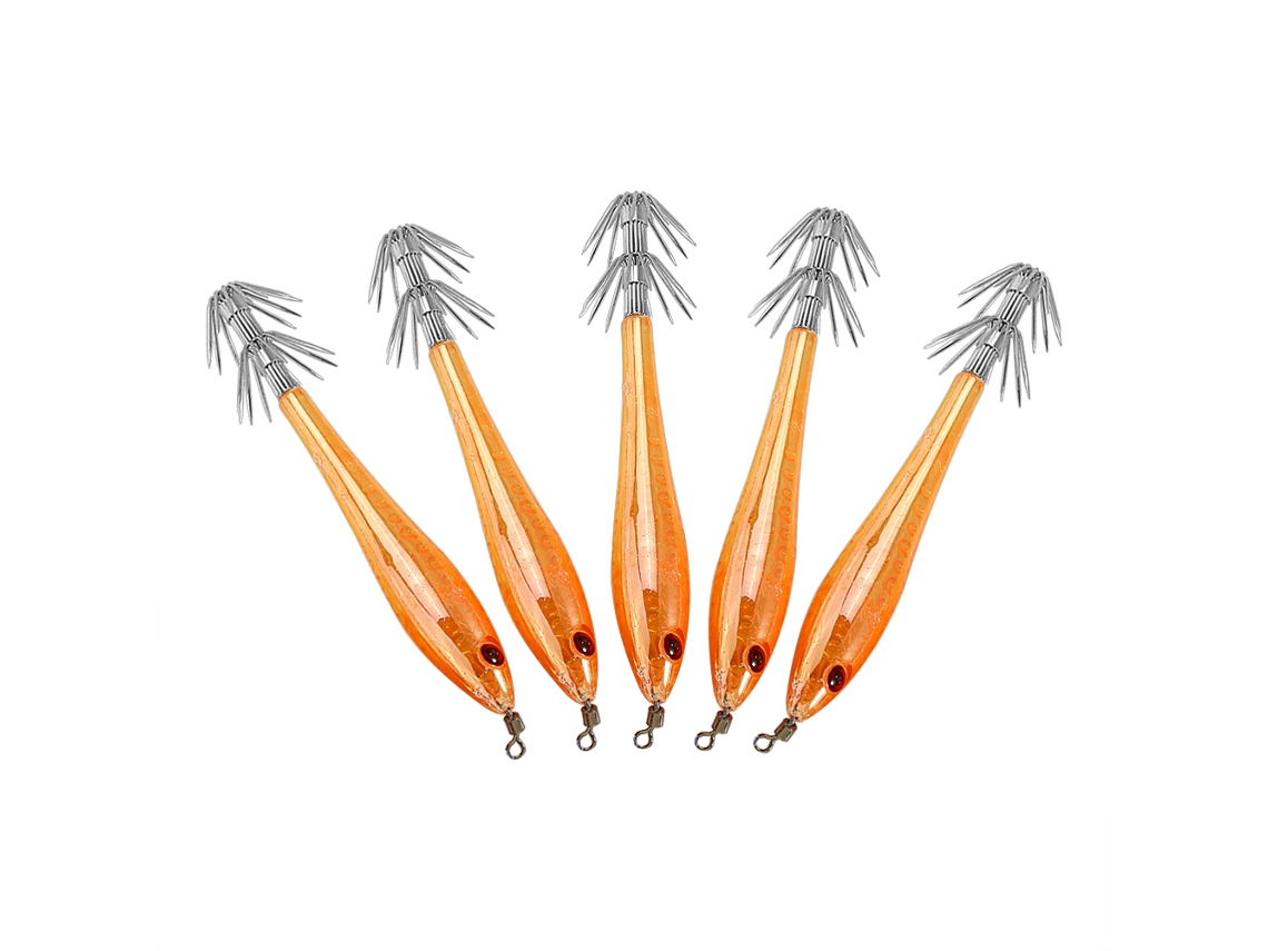 Colored Squid Hook Hard Lure (marine Fishing Special With Swivel Head)