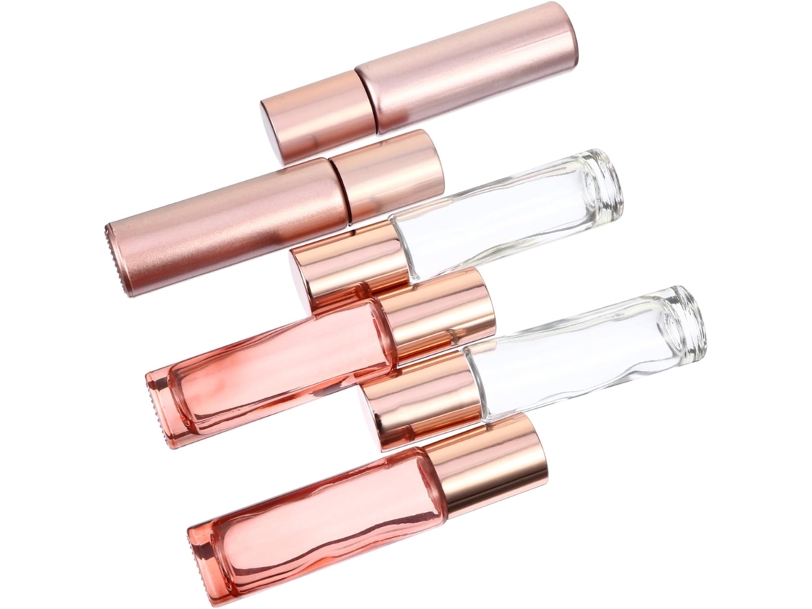 De 6 Frascos De Vidro Recarregáveis Para Óleos Essenciais Com Aplicador Roll-on Para Perfume.