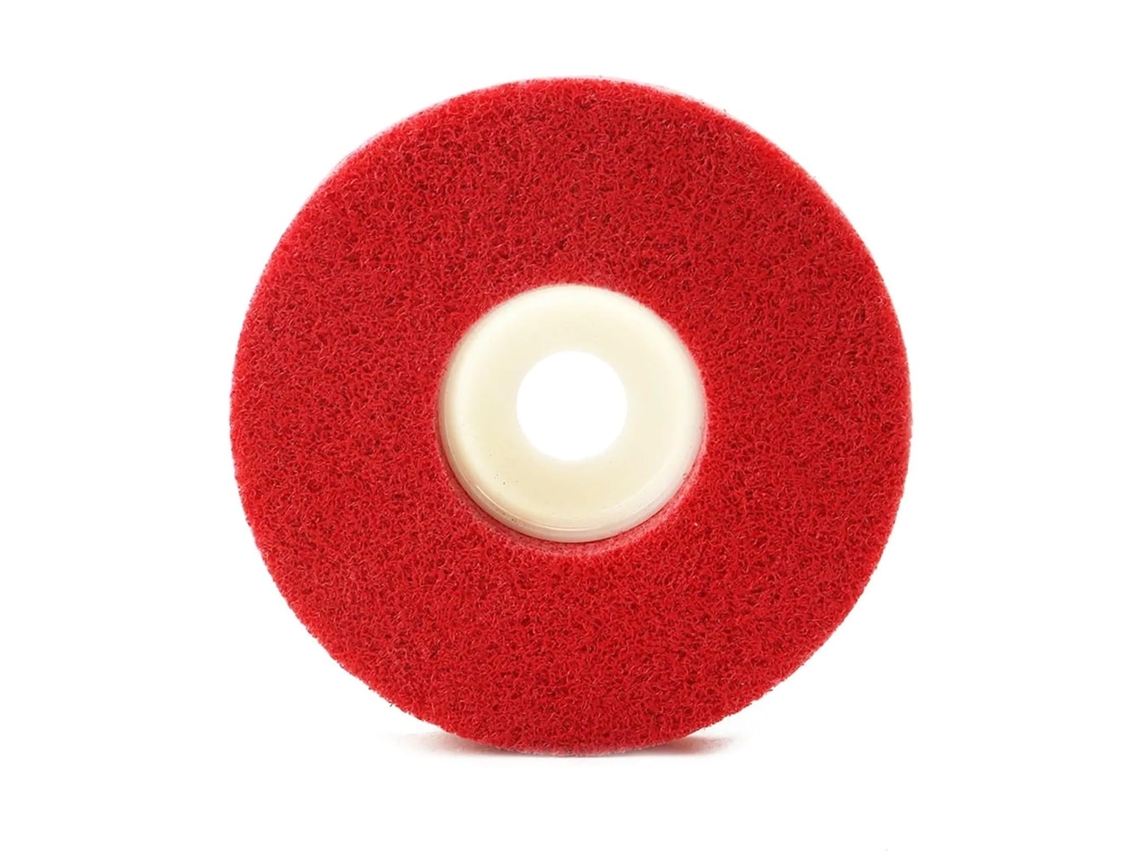 Disco De Polimento Plano Fibra Nylon Vermelha 4 Polegadas 1 3 5 10 Peças Para Esmerilhadeira Angular Peça