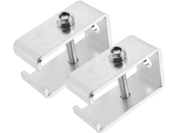 Kit Com 2 Suportes Para Trilho De Canaleta, Em Aço Inoxidável, Para Instalação Em Tetos E Paredes, Ideal Para Uso Em