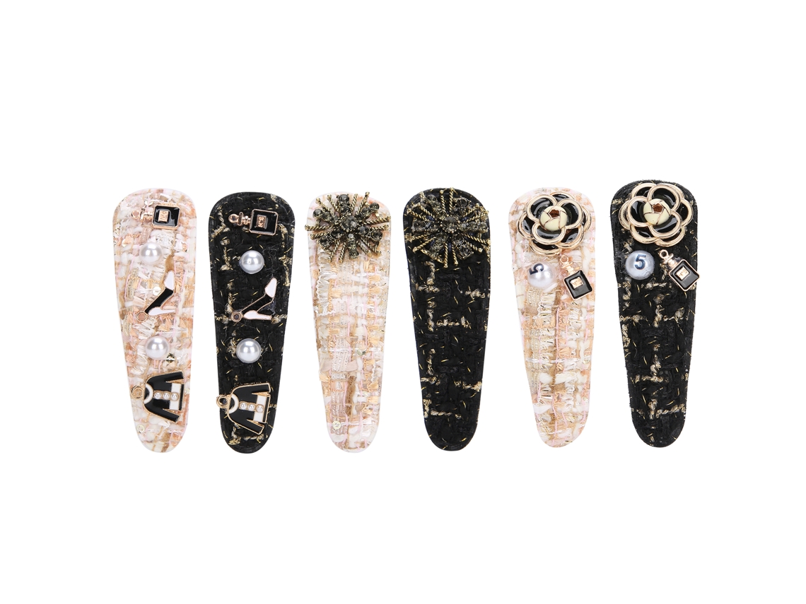 6pcs Grampos De Cabelo Para Mulheres E Meninas Barretes Acessorios De Cabelo Para Festa Cosplay Estilo Simples