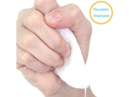 Pilhas De Algodão Reutilizáveis Para Remoção De Maquiagem E Limpeza Facial
