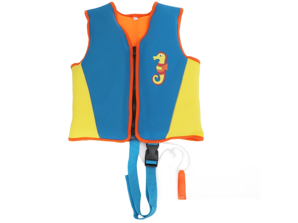 Jaqueta de Neoprene Infantil Azul para Rafting Piscina e Praia