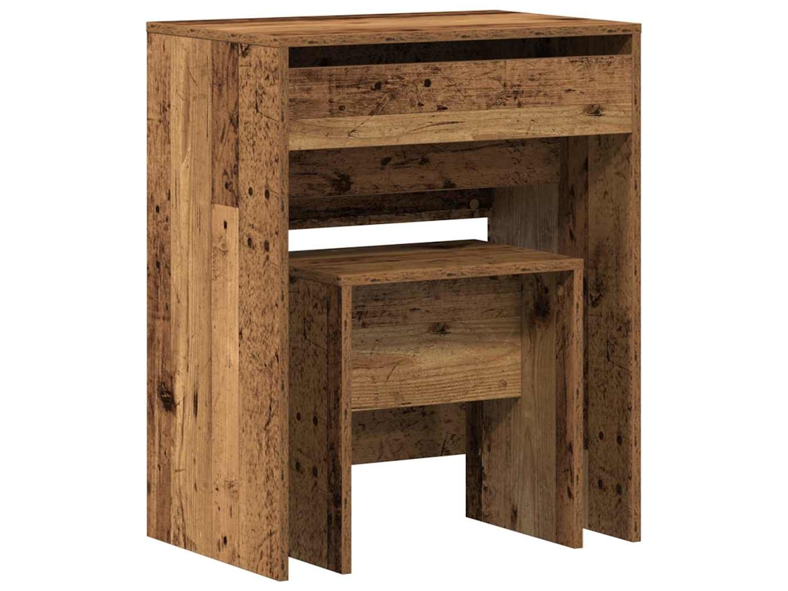 Mesa de Maquiagem com Gaveta Madeira Antiga 60x40x75 cm MAISON EXCLUSIVE
