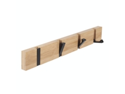 Gancho de Pared para Abrigos de Madera Diseño Urbano Ahorra Espacio Con 4 Ganchos Plegables