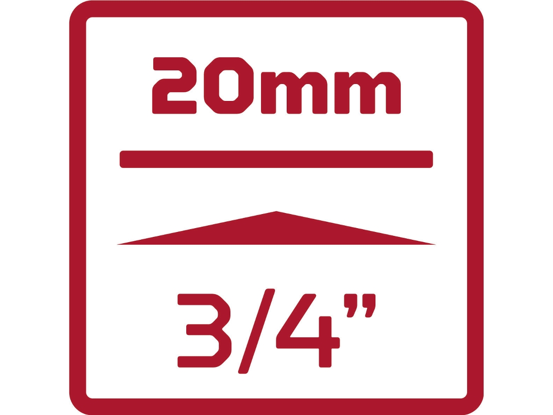 Soquete de impacto 3/4, hexagonal, 33 mm L56 mm (3300603) GEDORE VERMELHO R73003310