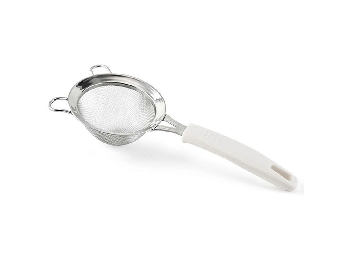 Crivo De Farinha De Aço Inoxidável 304 Para Cozinha Com Manejo Anti-deslizante E Resistente À Altas Temperaturas