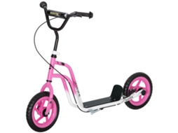 Patinete Infantil Com Guidão Ajustável,rodas Grandes,descanso,freio De Mão,para Crianças De 5 A 12 Anos,rosa.