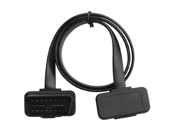 Cabo de Extensão de Diagnóstico Obd2 16 Pinos com Conector em Ângulo para Automóveis (macho para Fêmea)