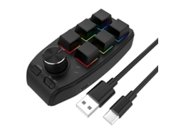 Teclado Mecânico Para Jogos Com Macros Personalizadas De 6 Teclas E Mini Teclado Numérico Para Copiar E Colar. Ly Ebike