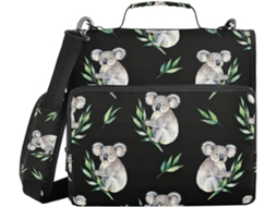 Pasta Organizadora Koala Eucalyptus 3cm Com Alça De Ombro E Mão, Organizador De Documentos Grande Capacidade