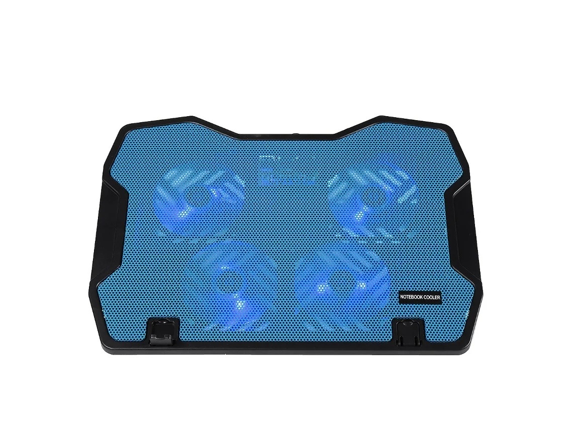 Base De Resfriamento Ajustável Para Laptop Com 4 Ventiladores E Suporte Portátil, Compatível Com Laptops De 14 A 17 Polegadas.