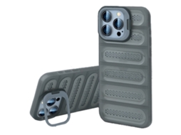 Suporte Casa Dissipação Calor Para Iphone 14 Pro Pele Sintética Transparente
