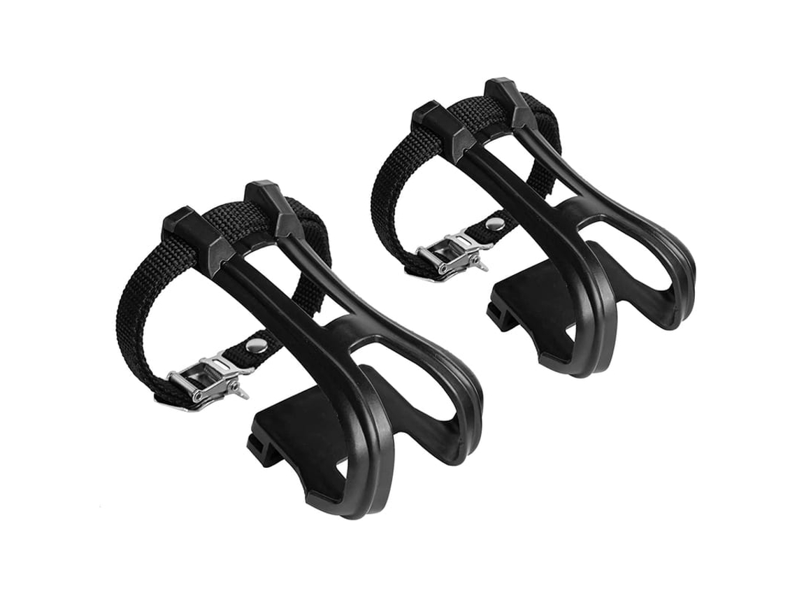 Clips Para Pés De Bicicleta Com Cinto De Nylon Para Pedais De Bicicleta De Montanha, Estrada Ou Indoor