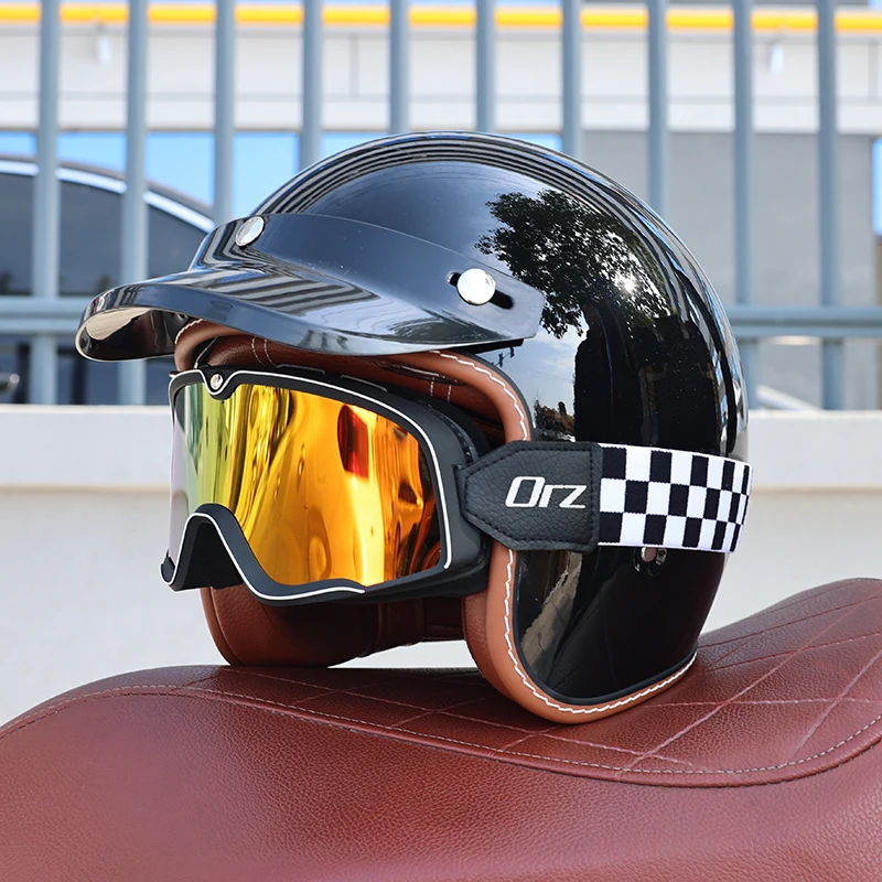 Capacete Aberto (m)abs 3/4, Certificado Dot, Resistente A Impactos, Com Proteção Uv.