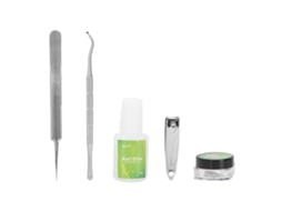 KOFIHETY Conjunto Para Correção De Unha Encravada Almofadas , Alicate, Levantador, Pinça, Cola, Ferramentas De Pedicure (50 Unidades)