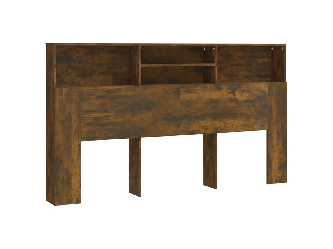 Headboard Cabinet, Headboard Cabinets Vidaxl Marrom Madeira Processada (180 X 19 X 103.5 Cm)