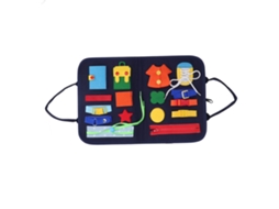 Placa Atividade Sensorial Infantil Com Letras Para Aprendizado Educativo Portátil