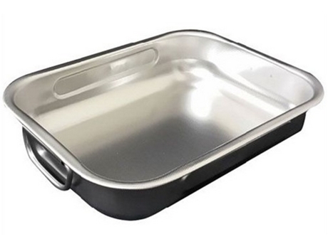 Assadeira de Aço Inoxidável STEEL PAN (25X19cm)